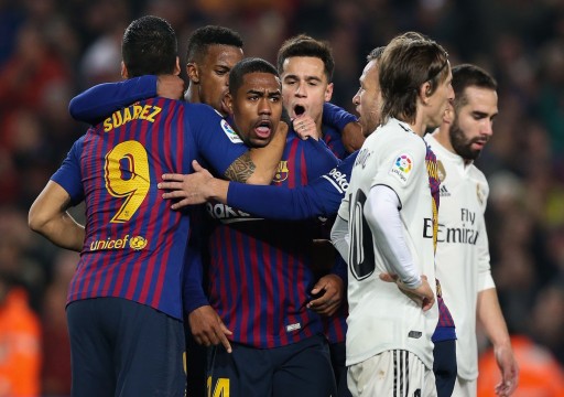 برشلونة يتعادل أمام ريال مدريد في ذهاب كأس ملك إسبانيا