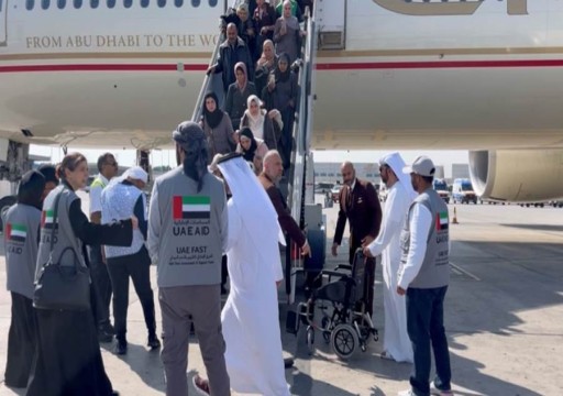 وصول الدفعة الثالثة من الأطفال الفلسطينيين الجرحى وعائلاتهم إلى الإمارات