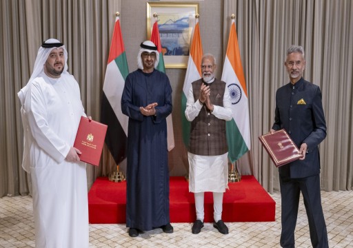 الإمارات والهند تتبادلان عدداً من مذكرات التفاهم الاستثمارية