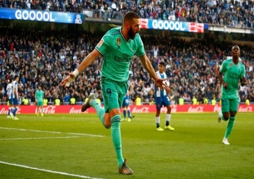 ريال مدريد يتصدر الدوري الإسباني بعد الفوز على إسبانيول