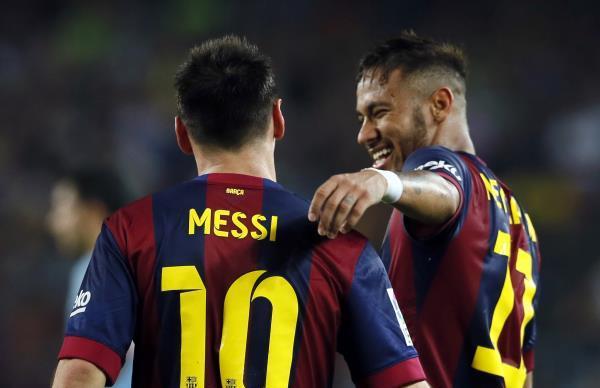 غياب ميسي ونيمار عن تدريبات برشلونة بعد الفوز على إيبار