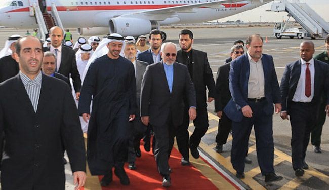 وزير الخارجية الإيراني في أبوظبي الثلاثاء لإبرام اتفاقيات مشتركة