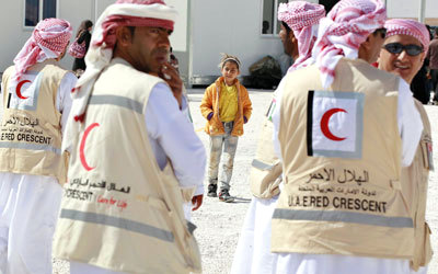 الهلال الأحمر الإماراتي يدعم مستشفى خيري في القدس