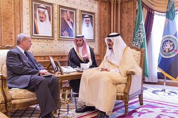 ولي العهد السعودي يلتقي منسق التحالف الدولي للحرب على تنظيم الدولة