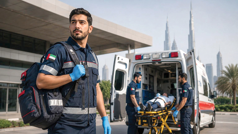 دبي تطلق برنامجاً لتأهيل المسعفين بمكافآت ورواتب تصل إلى 24 ألف درهم